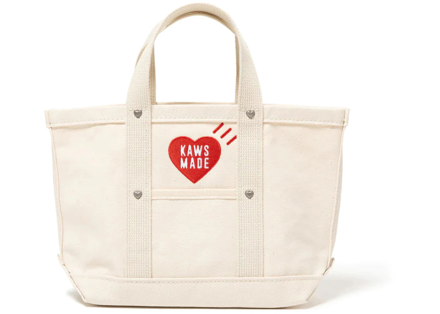 Human Made X Kaws Small Tote Bag White