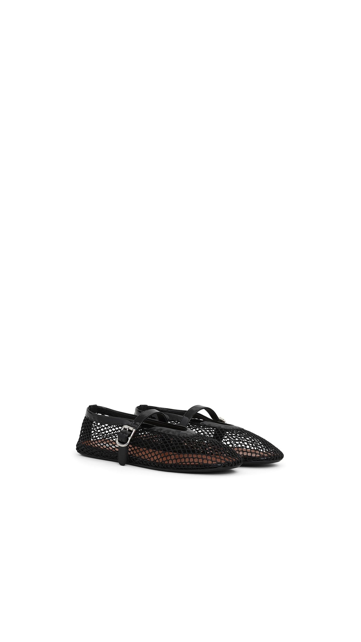 Alaïa Ballet Flats In Fishnet