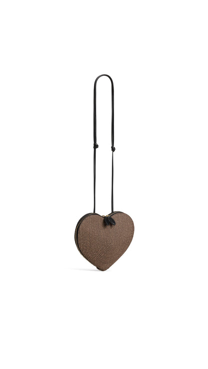 Alaïa Le Cœur Bag In Paper Straw