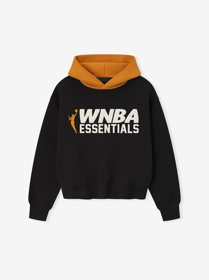 Essentials Womens Wnba Classic Hoodie Vintage Black/Orange