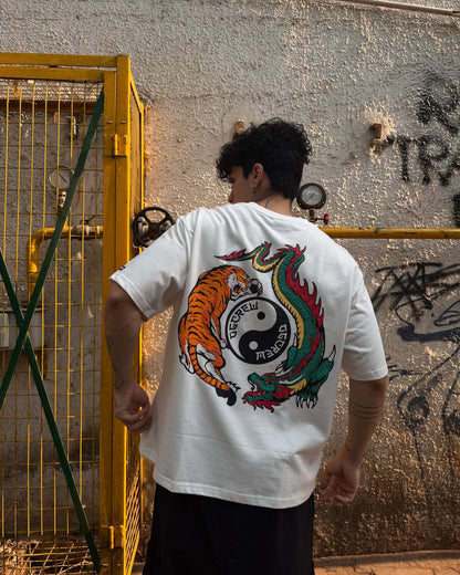 OFF WHITE DRAGON TIGER T-SHIRT