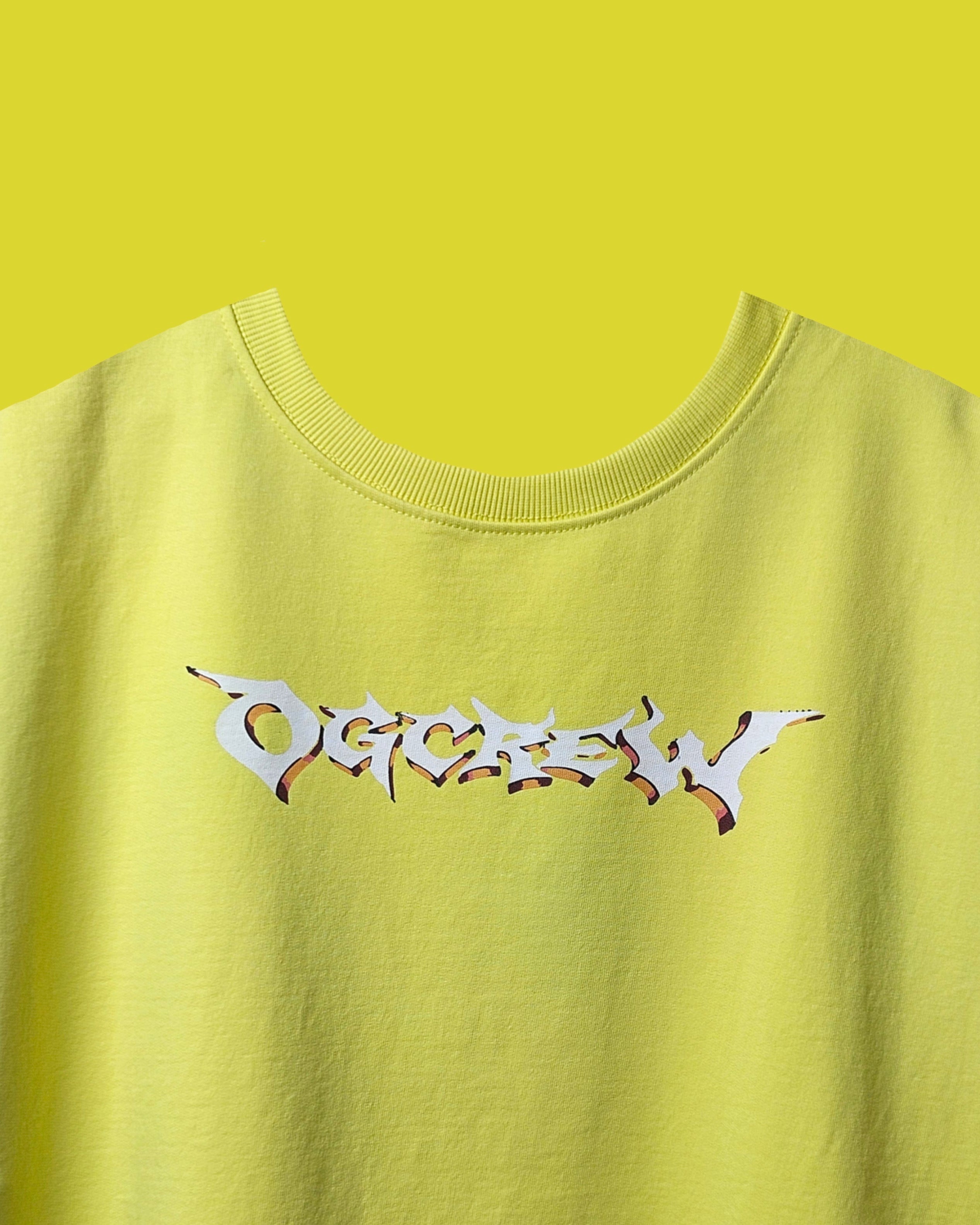 LIME YELLOW EASTERN DRAGON T-SHIRT