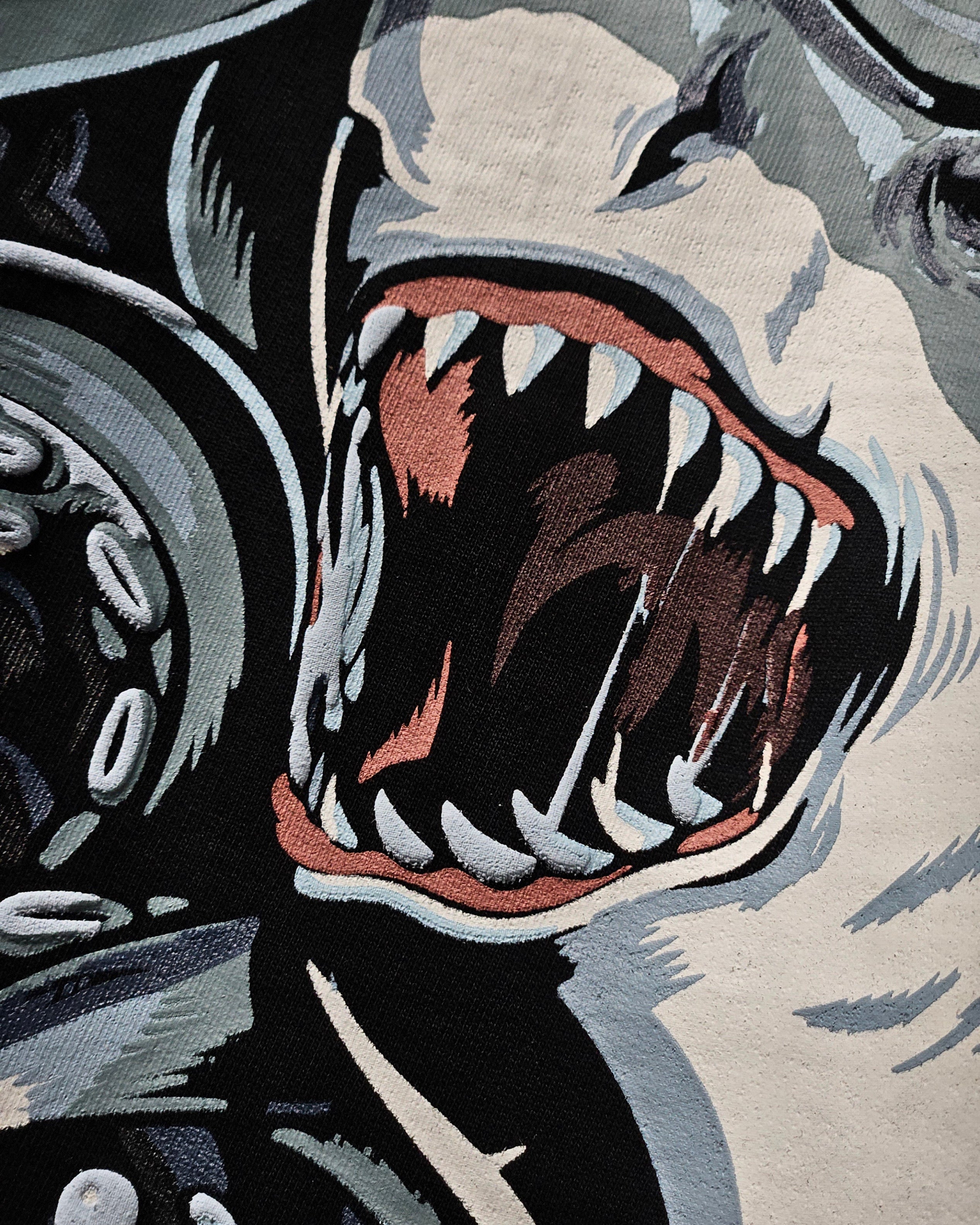 BLACK OCTOPUS X SHARK T-SHIRT