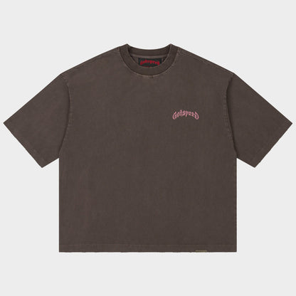Godspeed Vital Short Set (Brown Wash - Pink Logo)