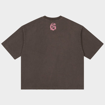 Godspeed Vital Short Set (Brown Wash - Pink Logo)