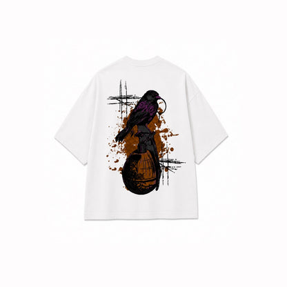 GRENADE WHITE WOMEN’S OVERSIZED T-SHIRT