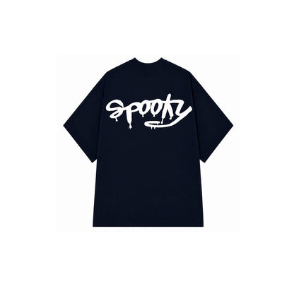 MIDNIGHT SPOOKY NAVY MEN’S OVERSIZED T-SHIRT