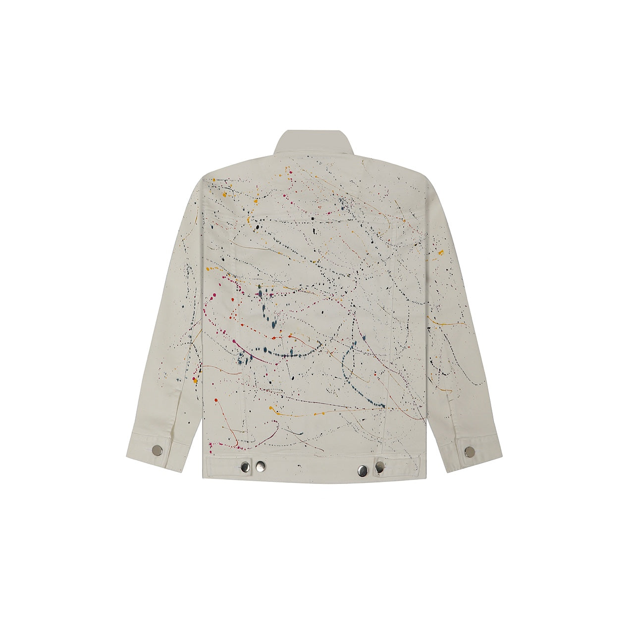WHITE PAINTED DENIM WOMEN'S JACKET