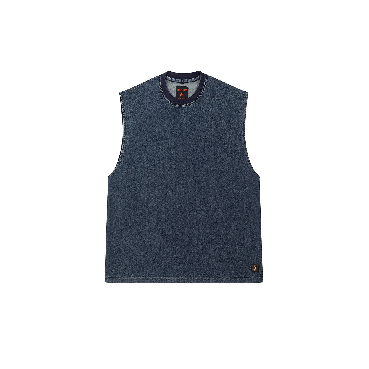 BLUE DENIM MEN'S TANK TOP