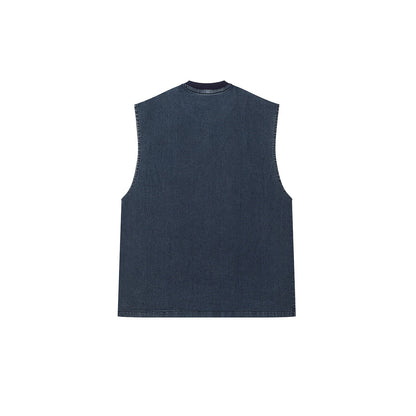 BLUE DENIM WOMEN'S TANK TOP