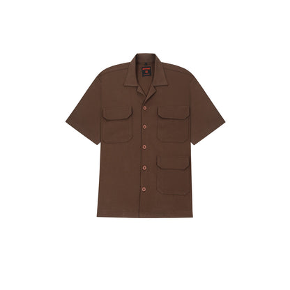 UTILITY BROWN MEN'S SHIRT