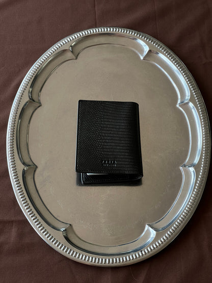 Freja Passport Cover Black Lizard