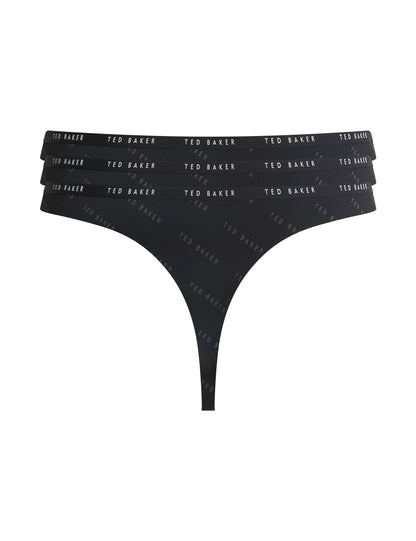 Ted Baker Indie 3Pack Branded Noshow Thongs Women's