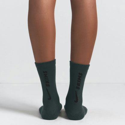 Skims Nikeskims Accessories Dri-Fit Crew Sock 3-Pack Dark Teal Multi