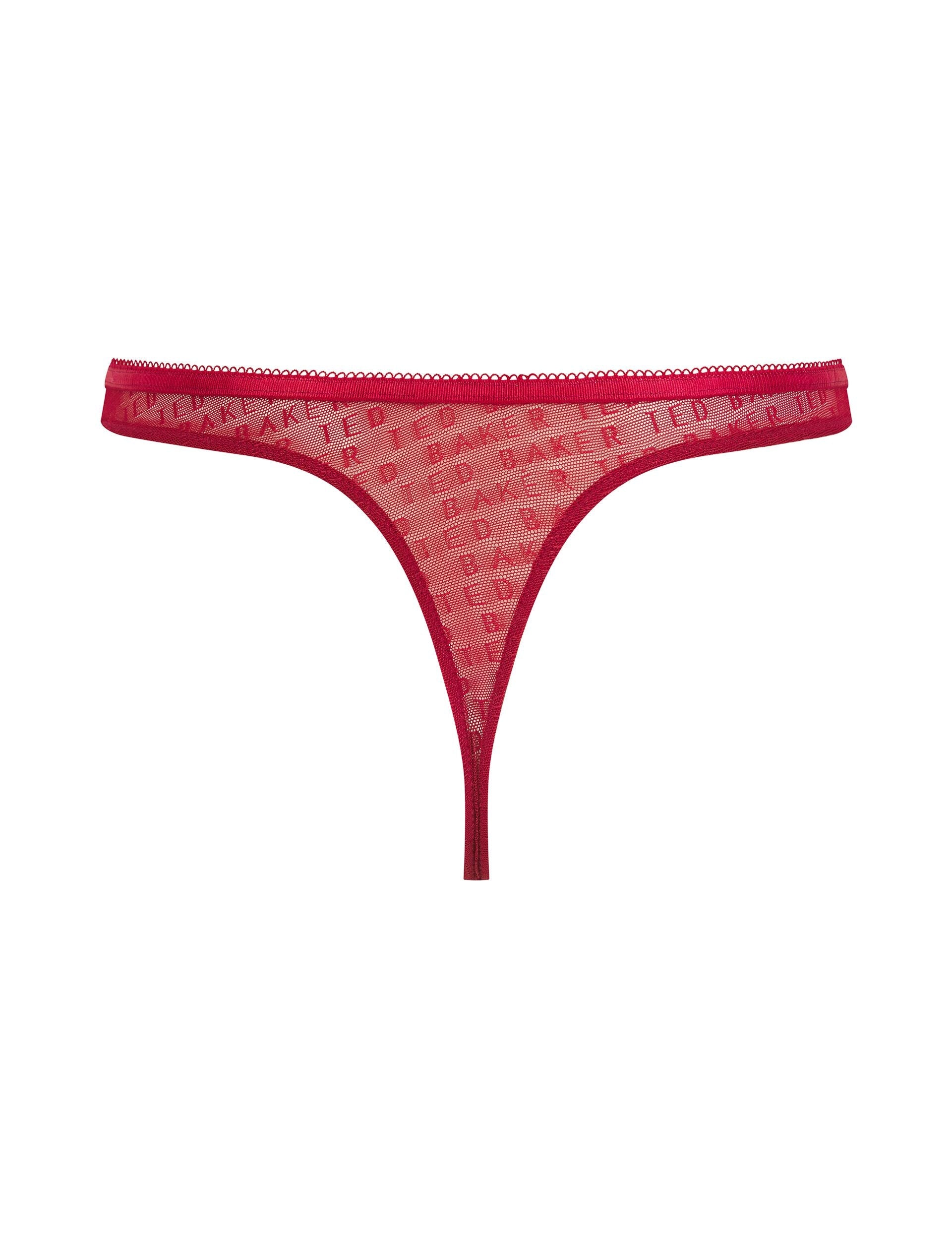 Ted Baker Irene Sheer Branded Mesh Thong Women's
