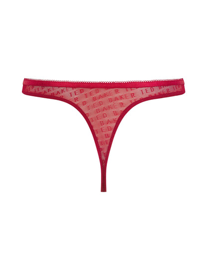 Ted Baker Irene Sheer Branded Mesh Thong Women's