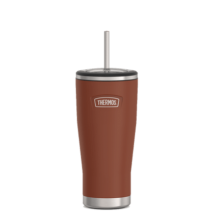 Thermos 24oz Icon Cold Tumbler With Straw Saddle