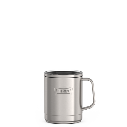 Thermos 14oz ICON MUG WITH SLIDE LOCK LID Matte Stainless Steel