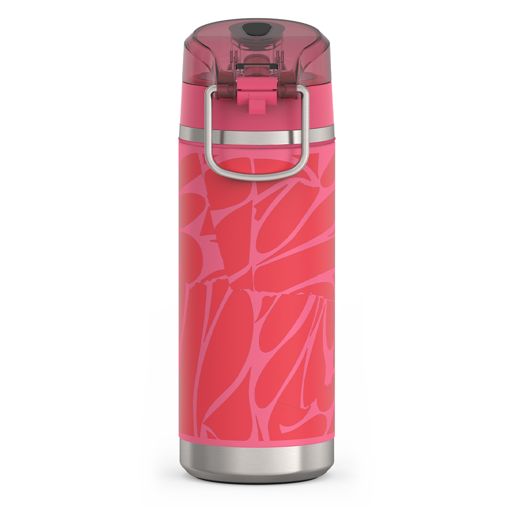 Thermos 18oz Icon Kids Water Bottle With Spout Lid Abstract Petals