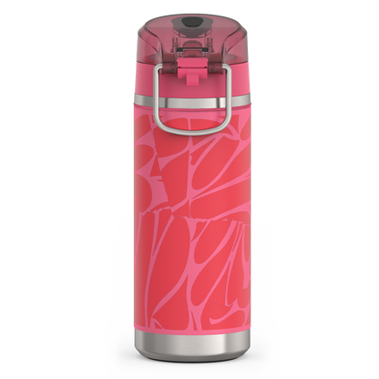 Thermos 18oz Icon Kids Water Bottle With Spout Lid Abstract Petals