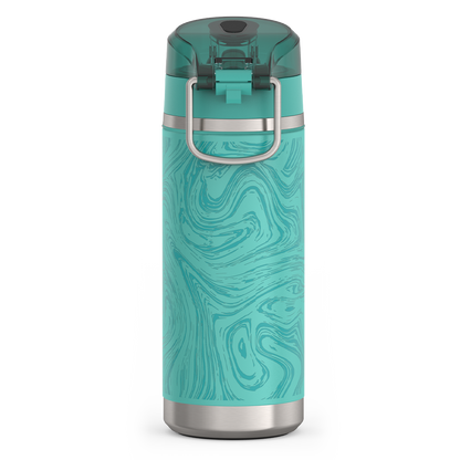 Thermos 18oz Icon Kids Water Bottle With Spout Lid Marble