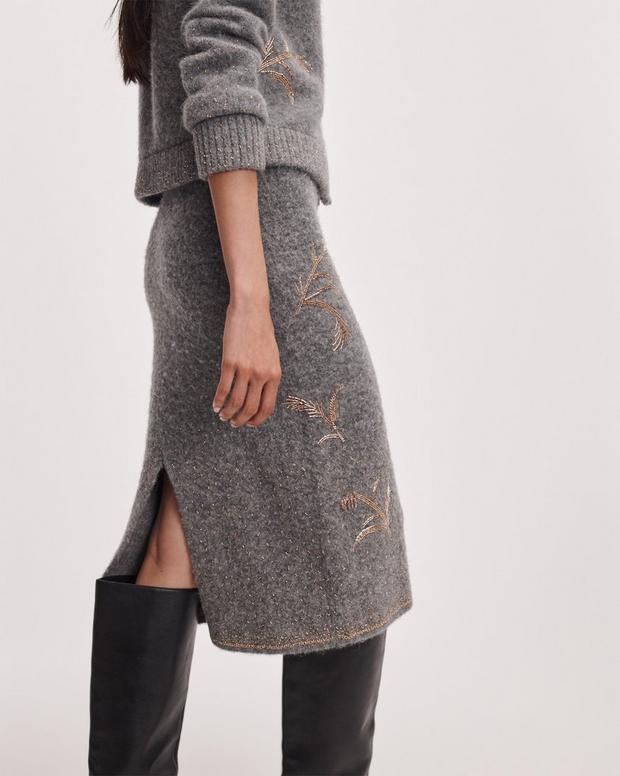 Rag & Bone Iris Beaded Skirt