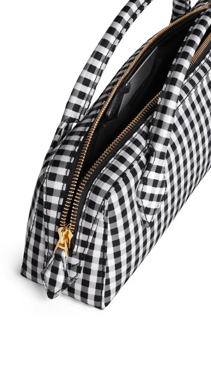 Alaïa Le Teckel Clutch In Vichy Print