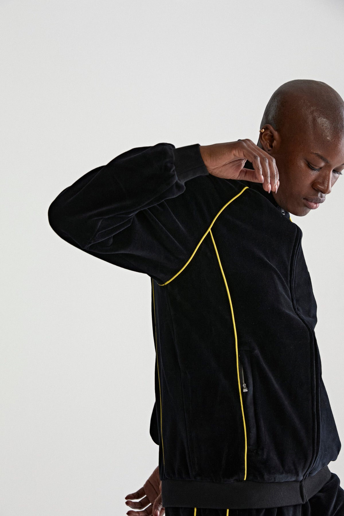 Sp5der Outline Velour Track Jacket
