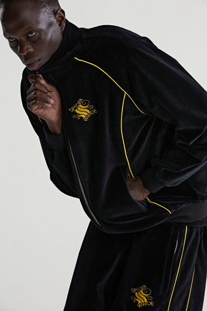 Sp5der Outline Velour Track Jacket