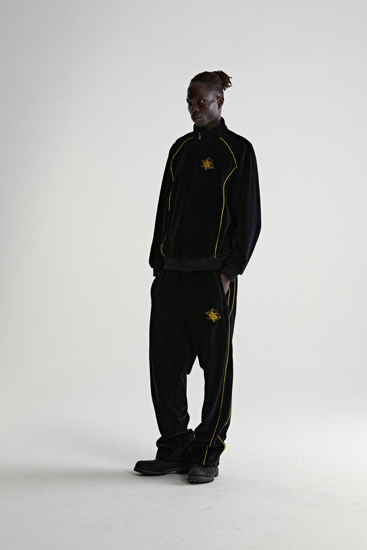 Sp5der Outline Velour Track Jacket