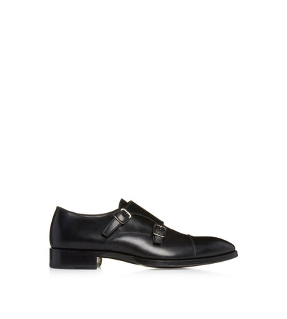 Tom Ford Burnished Leather Elkan Monk Strap