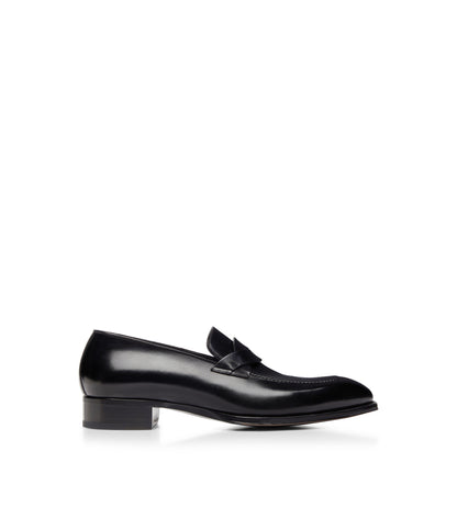 Tom Ford Burnished Leather Elkan Twisted Band Loafer