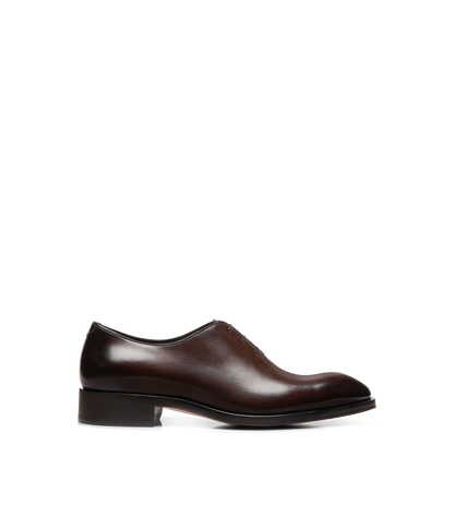 Tom Ford Burnished Leather Whole Cut Lace Up