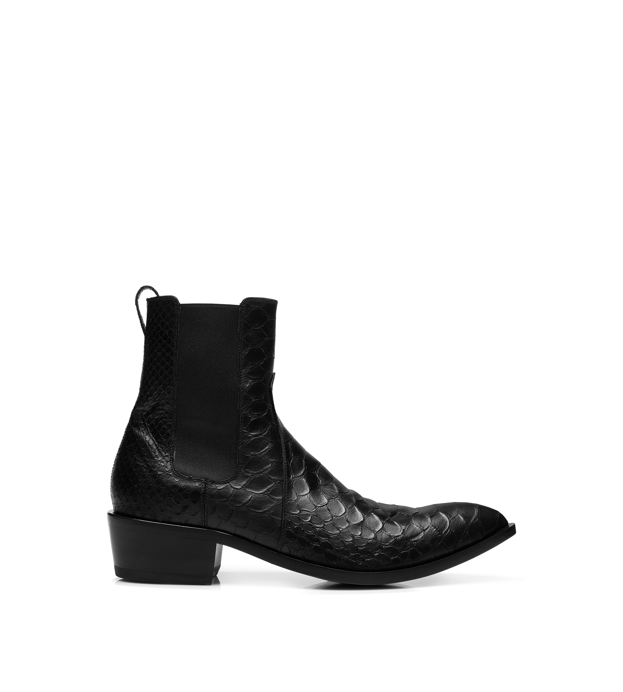 Tom Ford Matte Printed Python Chelsea Boot