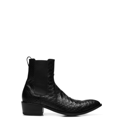 Tom Ford Matte Printed Python Chelsea Boot
