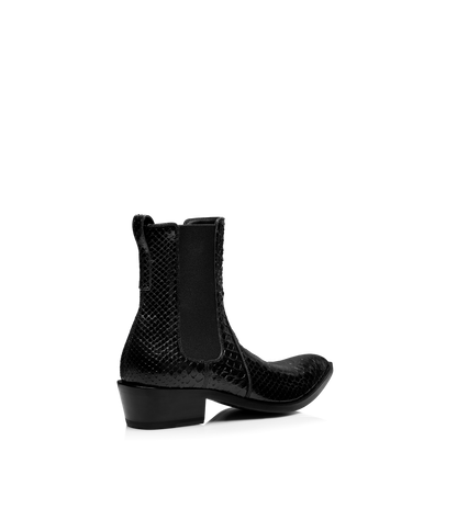 Tom Ford Matte Printed Python Chelsea Boot