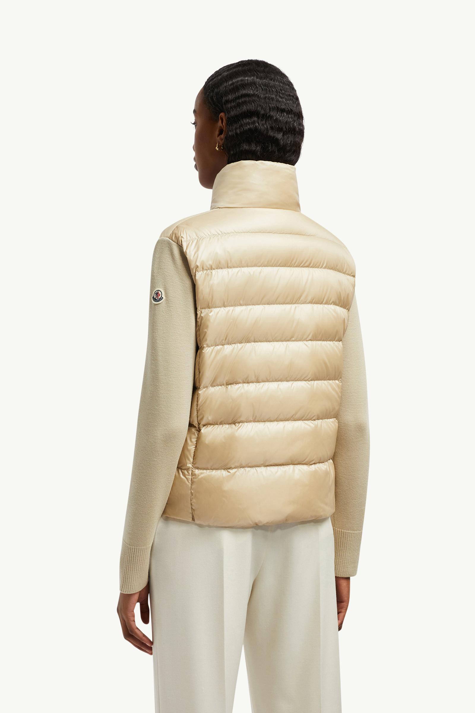 Moncler Padded Wool Cardigan Beige Beige