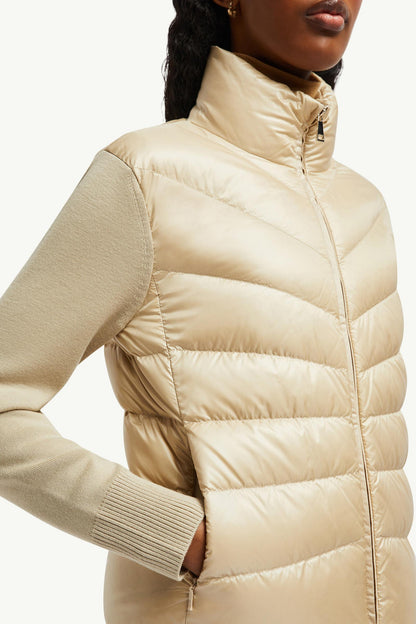 Moncler Padded Wool Cardigan Beige Beige