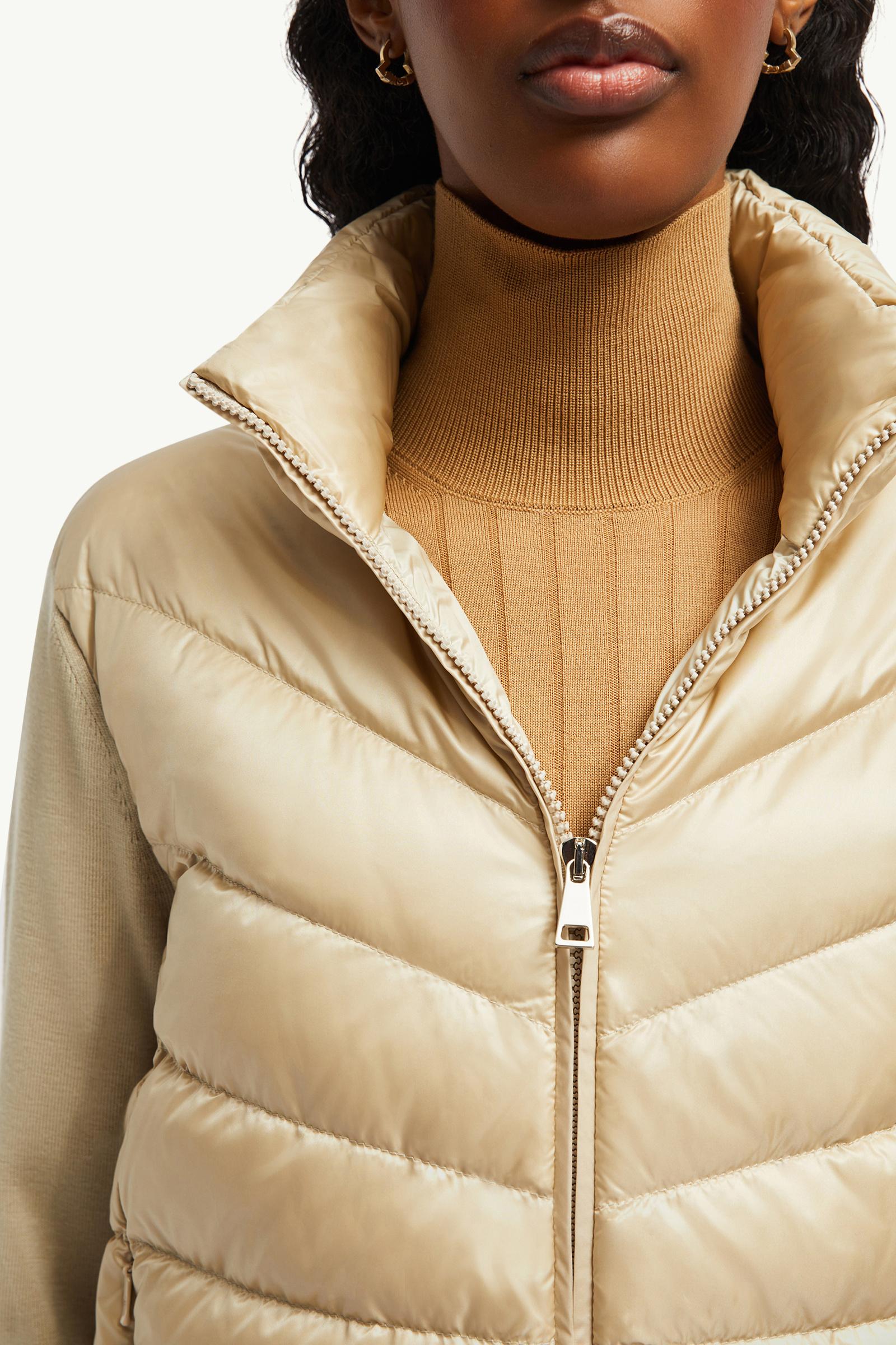 Moncler Padded Wool Cardigan Beige Beige