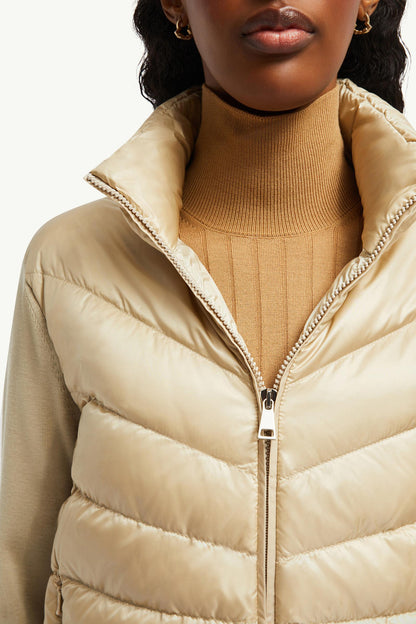 Moncler Padded Wool Cardigan Beige Beige