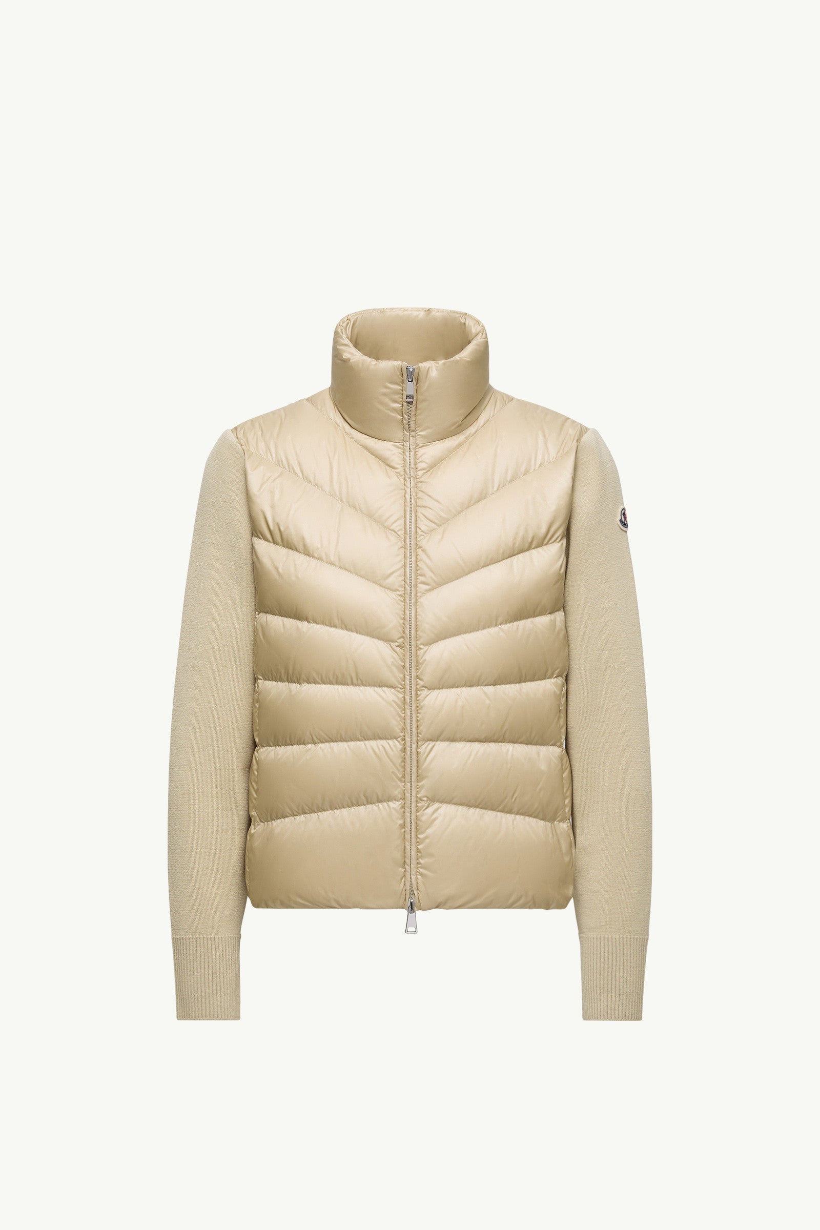 Moncler Padded Wool Cardigan Beige Beige