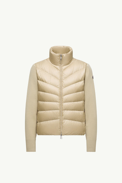 Moncler Padded Wool Cardigan Beige Beige