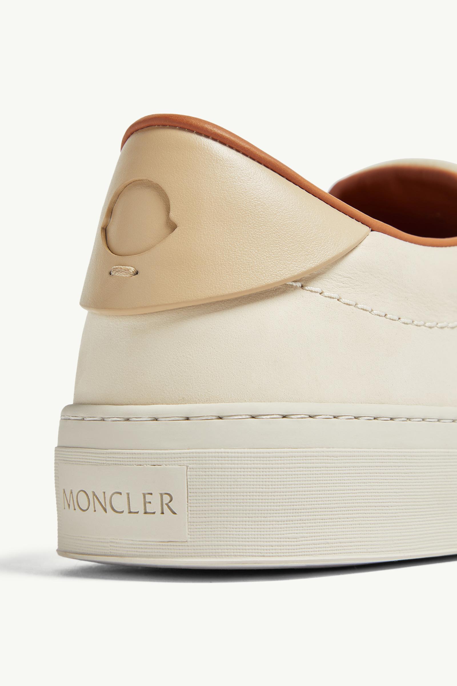 Moncler Monclub Leather Sneakers Light Beige