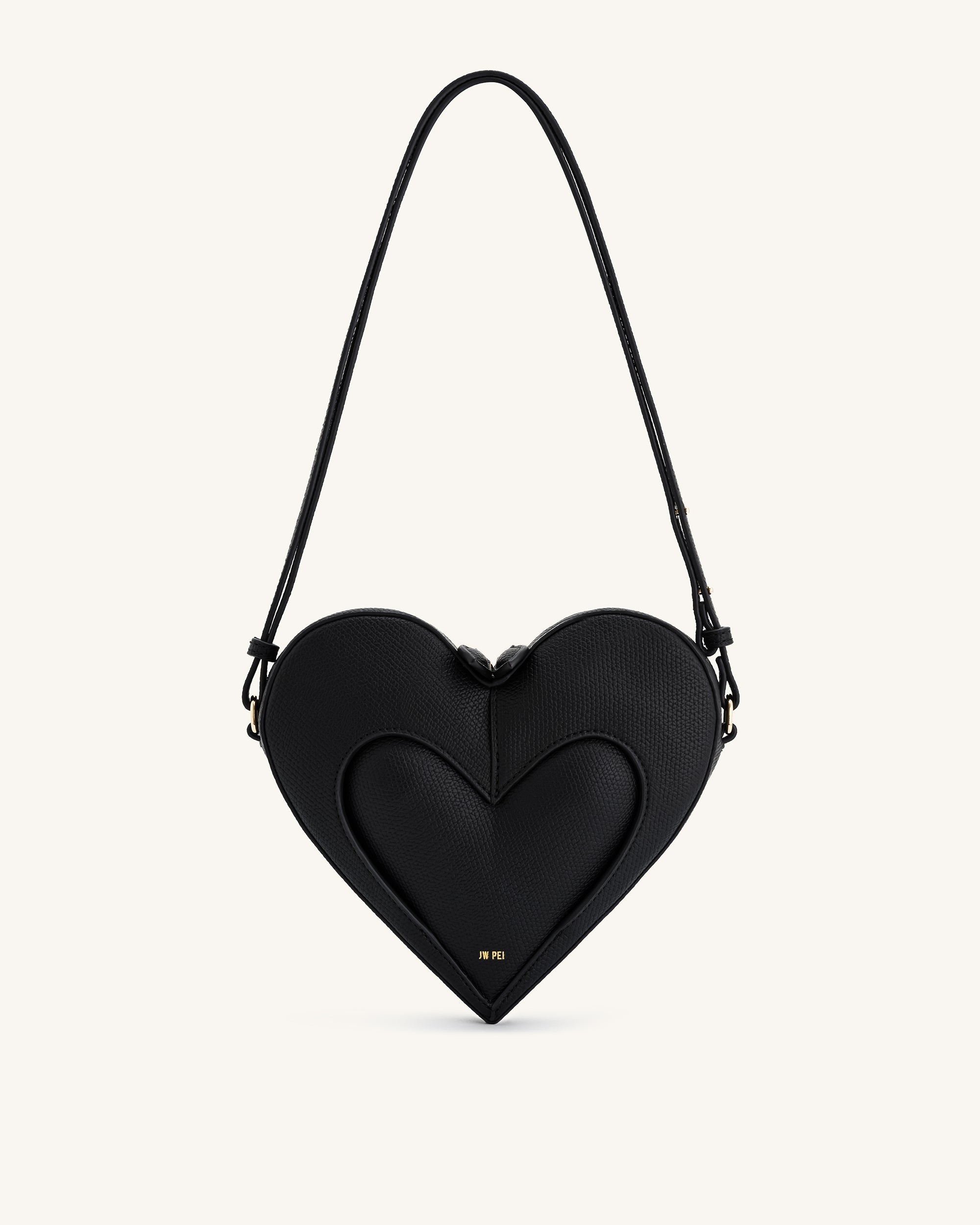 Jw Pei Francisca Heart Shaped Crossbody Bag Black