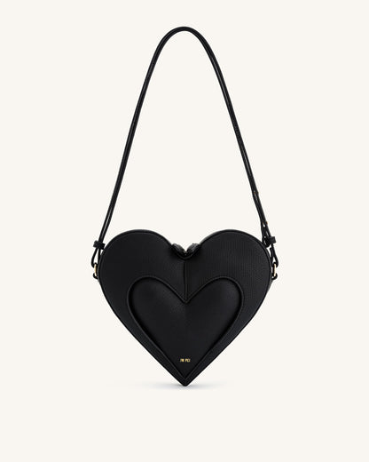 Jw Pei Francisca Heart Shaped Crossbody Bag Black