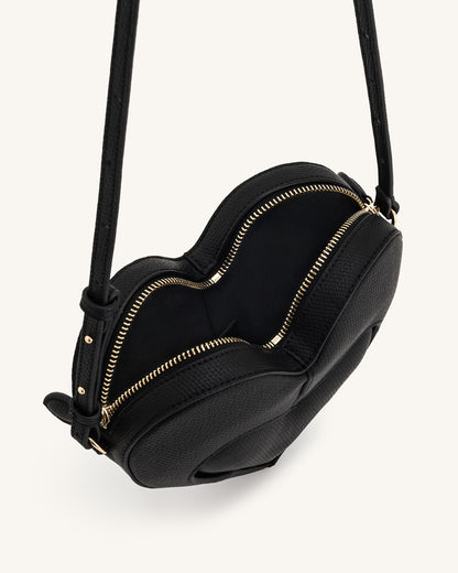 Jw Pei Francisca Heart Shaped Crossbody Bag Black