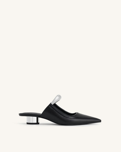 Jw Pei Helena Pierced Mules Black