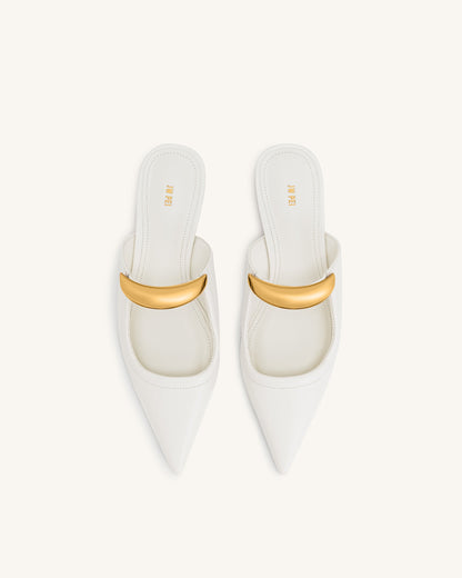 Jw Pei Helena Pierced Mules White