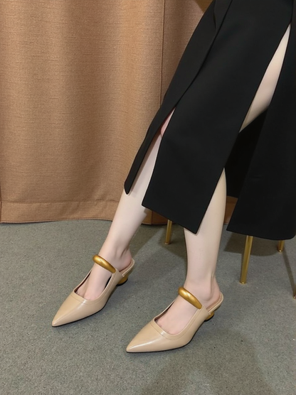 Jw Pei Helena Pierced Mules Khaki