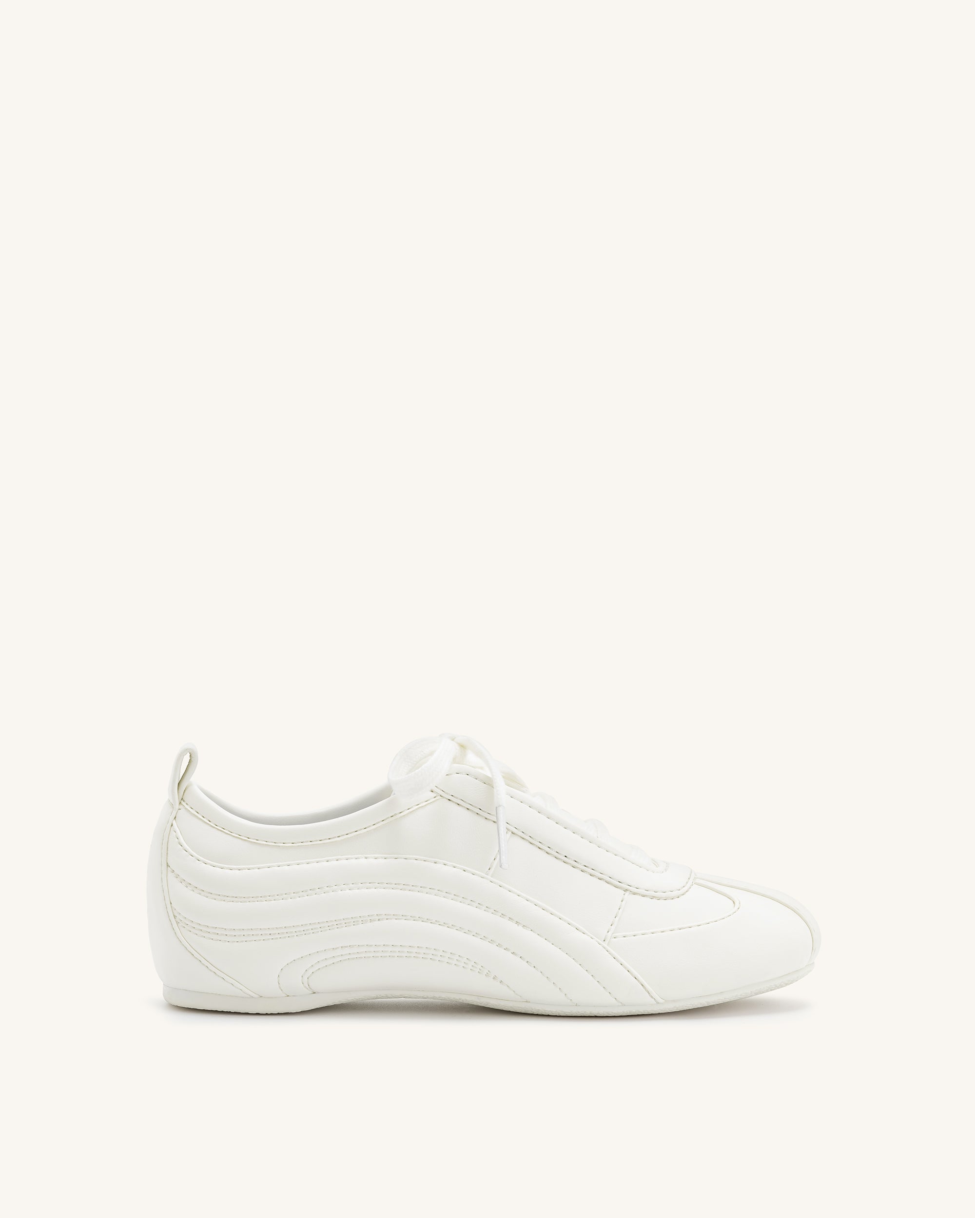 Jw Pei Ferne Streamlined Lustrous Sneakers White